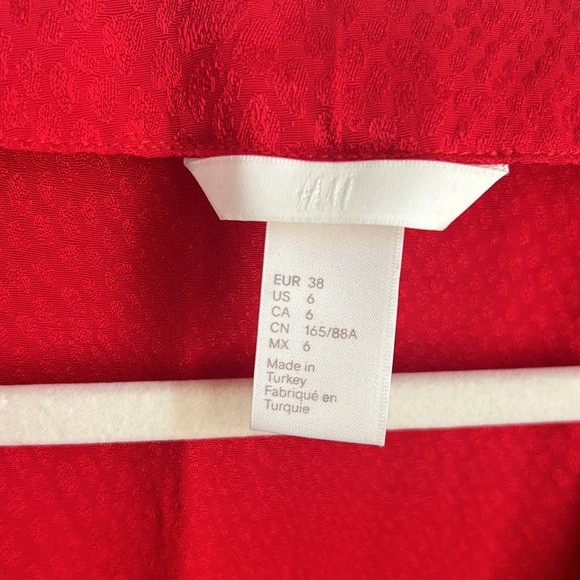 H&M Red Jacquard-weave Dress - Picture 8 of 10